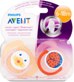 PHILIPS AVENT Játszócumi szilikon 6 18 hónapos korig, állatos, lány, 2 db