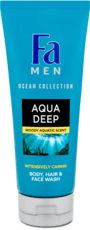 Fa MEN 3in1 tusfürdő Aqua Deep, 200 ml