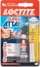 Loctite Univerzális pillanatragasztó super attak power flex gel, 3 g