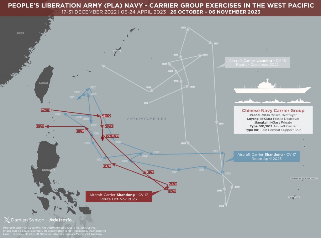 China launches 570 carrier-based sorties east of Taiwan over 9 days ...