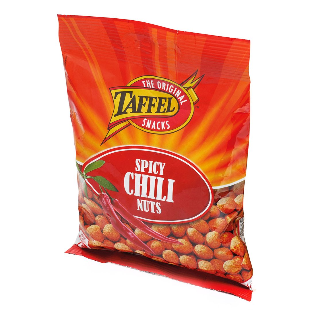 Sūdyti žemės riešutai TAFFEL CHILI NUTS, 150 g Sūdyti žemės riešutai TAFFEL CHILI NUTS, 150 g