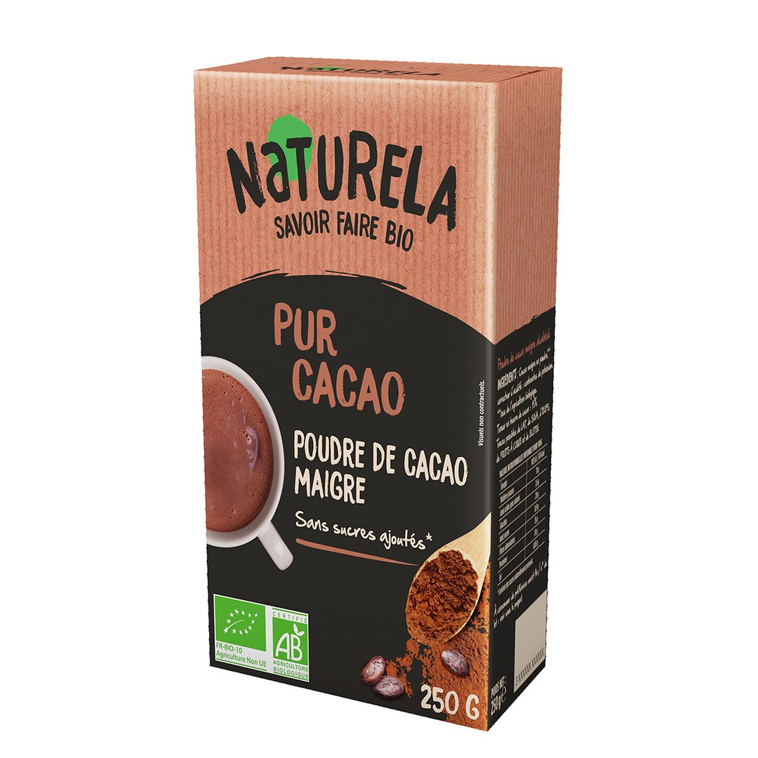 Ekologiška kakava NATURELA be cukraus, 250 g Ekologiška kakava NATURELA be cukraus, 250 g