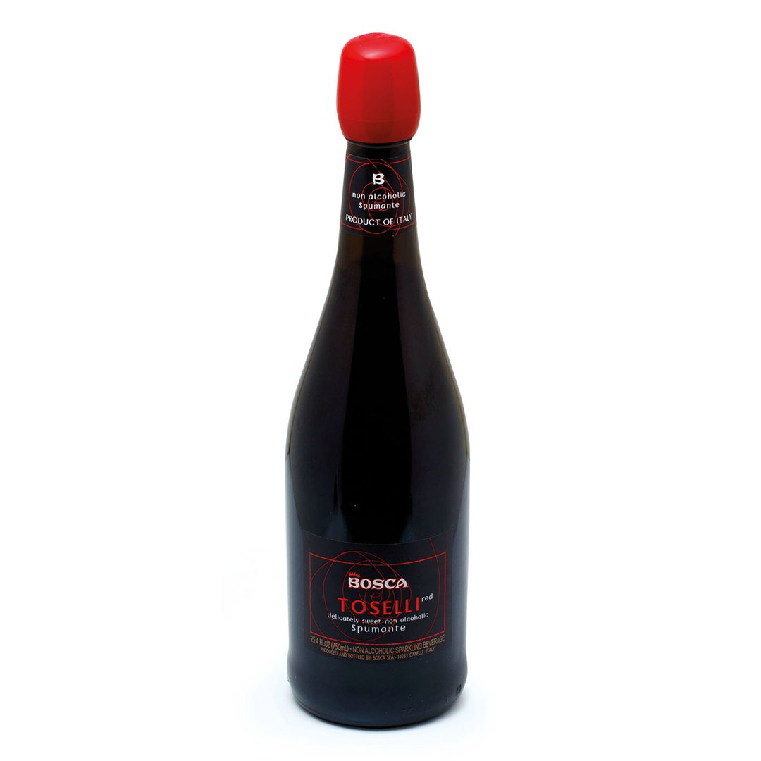 Raudonasis saldus nealkoholinis putojantis vyno gėrimas BOSCA TOSELLI, (0%), 0,75 l