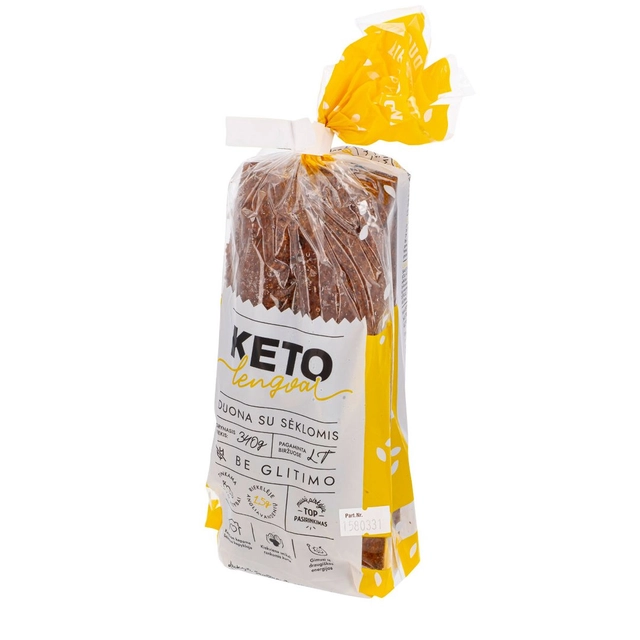 KETO Lengvai duona su sėklomis, 340 g