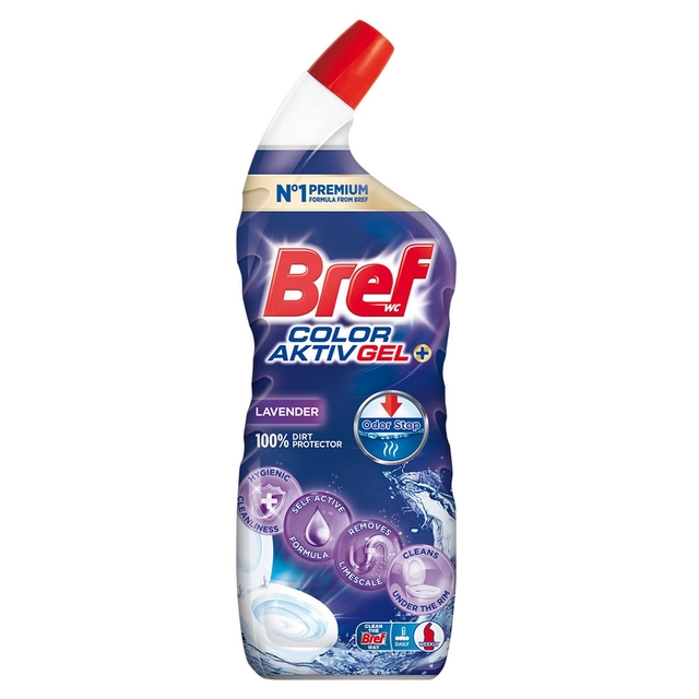 WC valiklis BREF 10X EFFECT PROTECTION SHIELD LAVENDER, 700 ml, IKI