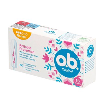 Tamponai O.B.ORGANIC NORMAL, 16 vnt.