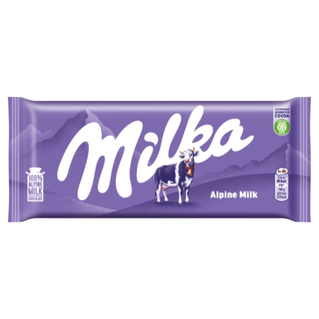 Milka Chocolate Bar Alpine Milk 100g