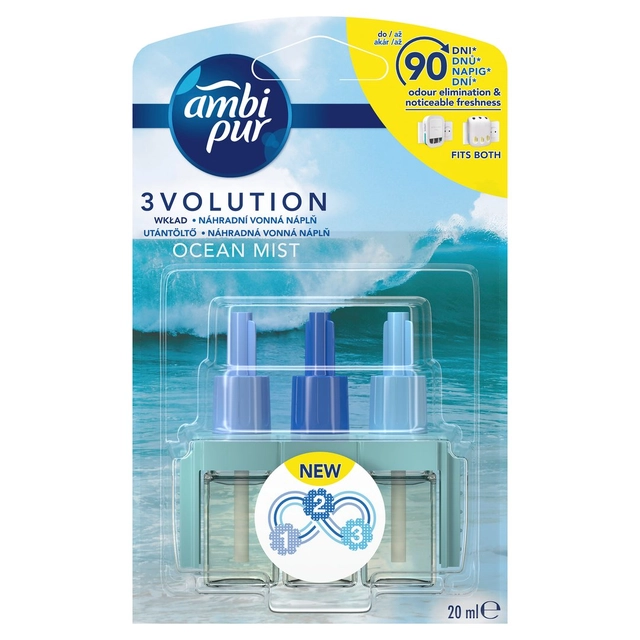 Elektrinio oro gaiviklio pakeitiklis AMBI PUR 3volution Ocean Mist, 20 ml, PROMO Cash&Carry