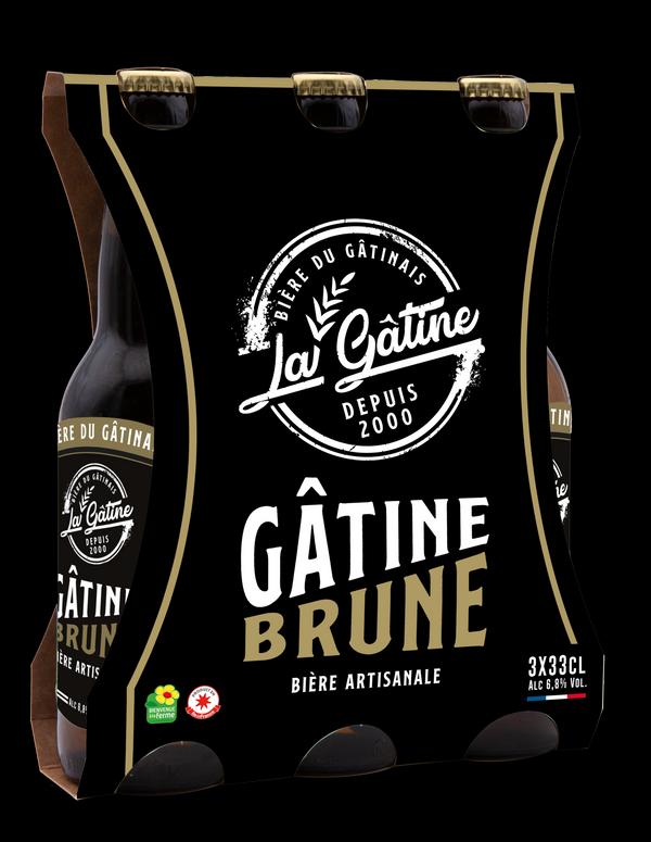 Bière La Gâtine Brune en pack de 3x33 cl