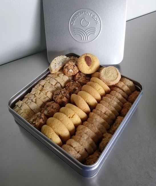 Assortiment de biscuits BIO, grande boite garnie