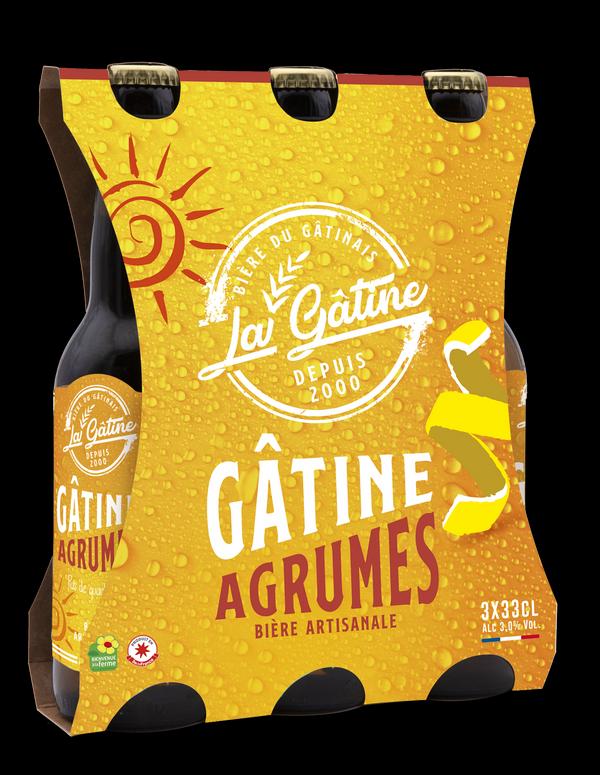 Bière La Gâtine Agrumes en pack de 3x33 cl