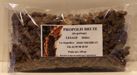 Propolis brute de grattage (100 grammes)