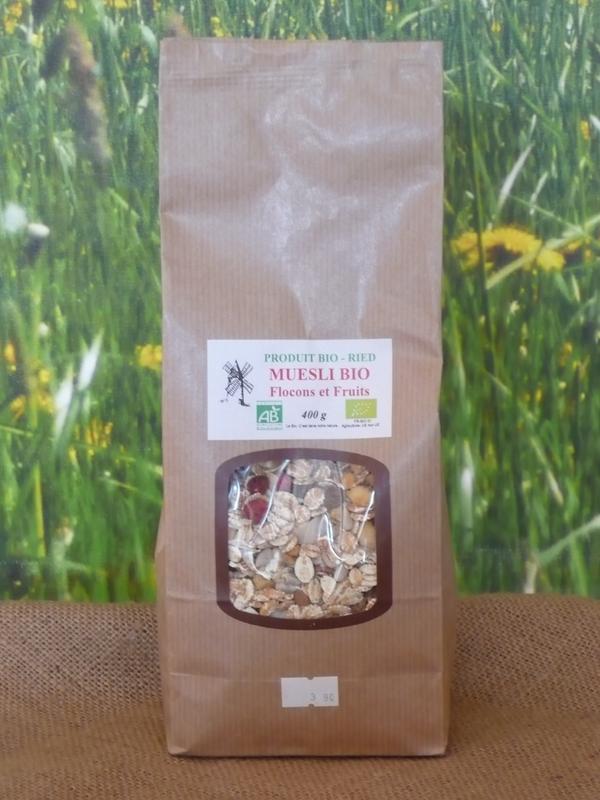 Muesli aux fruits bio
