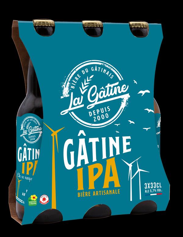 Bière La Gâtine IPA en pack de 3x33 cl