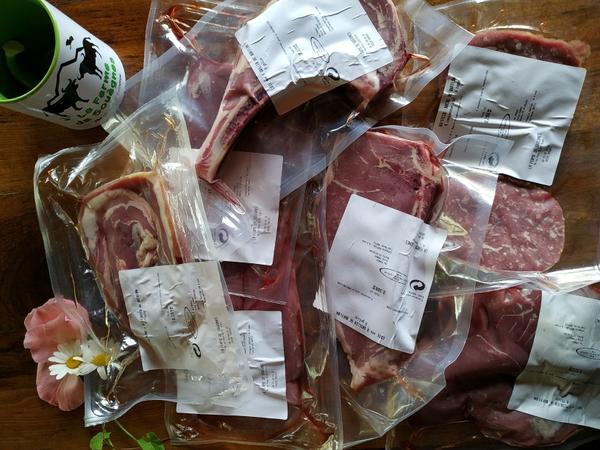 Colis découverte de viande de jeune buffle