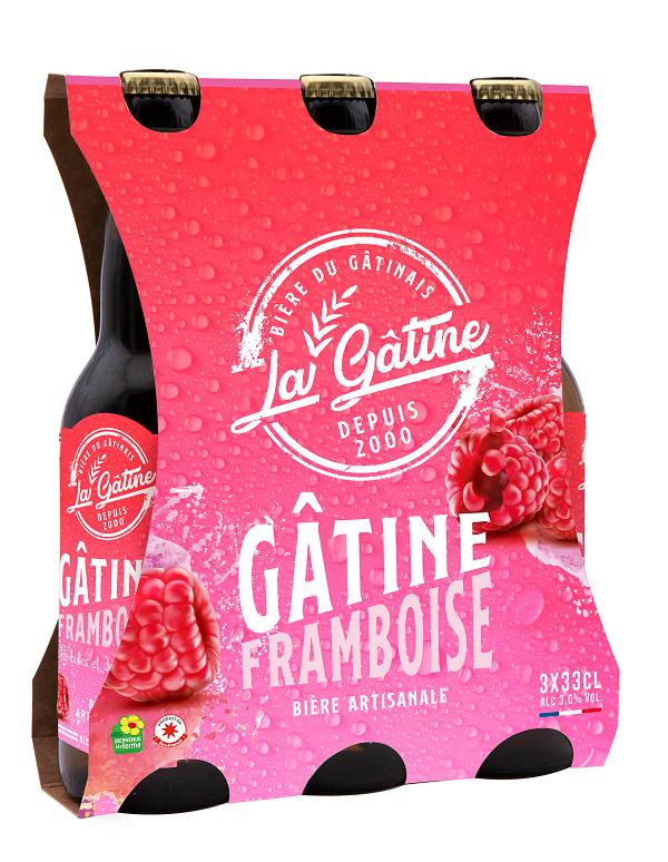 Bière La Gâtine Framboise en pack de 3x33 cl