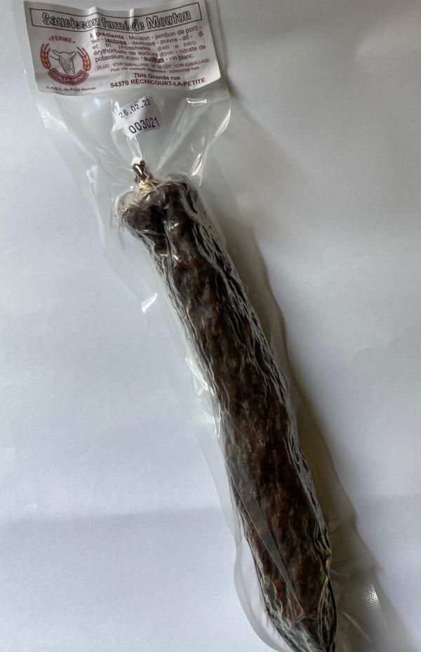 saucisson fumé de mouton