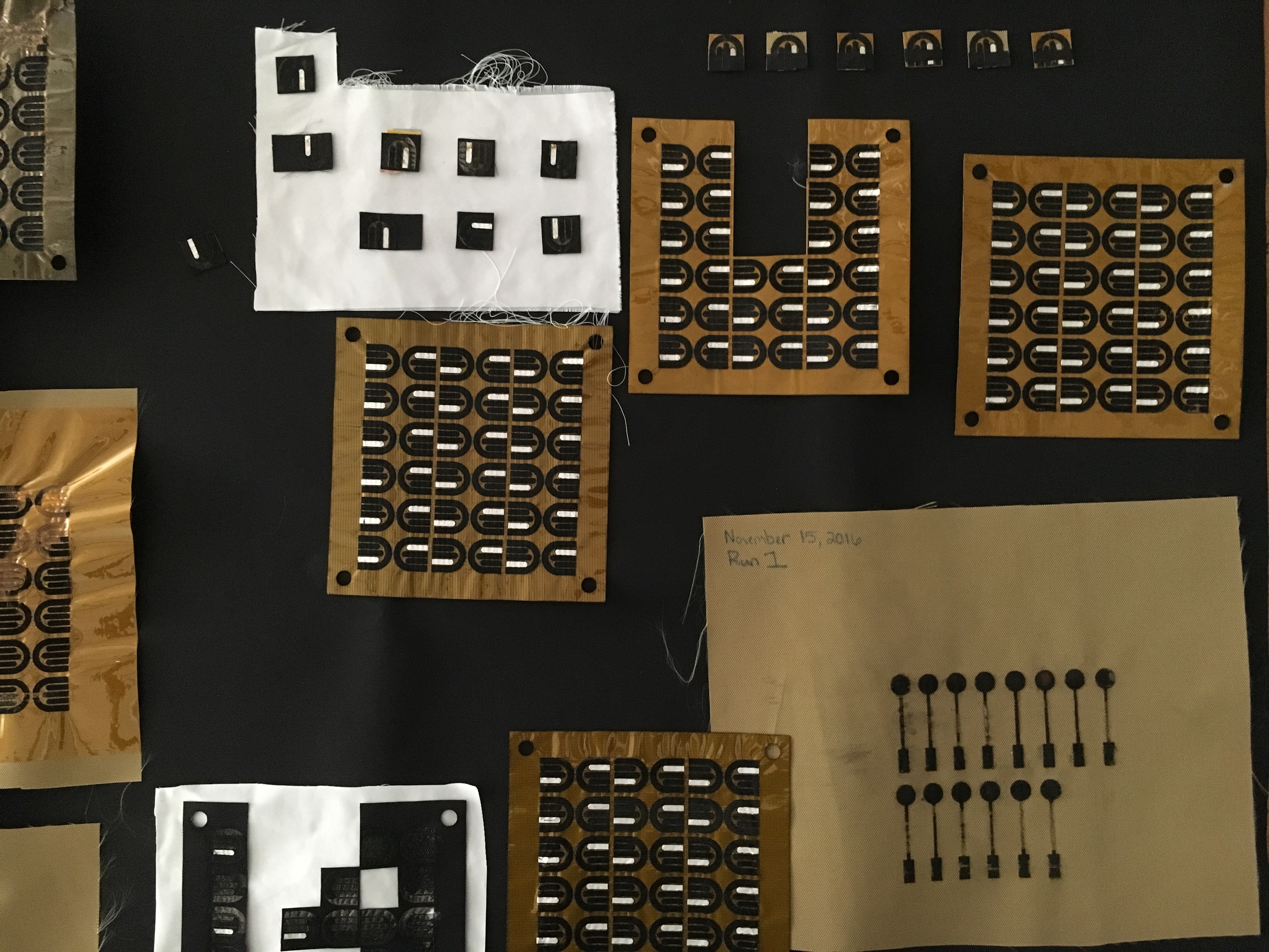 "prototypes" of electrochemical electrodes fabricated with a laser-inscribed graphene process