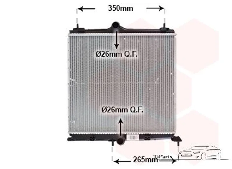 Koop Radiateur bij T-Parts