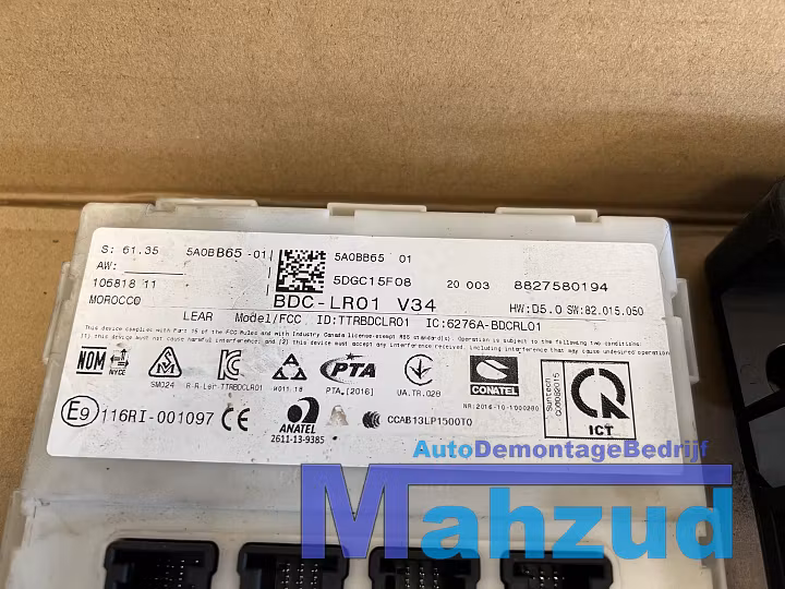 Koop Centrale elektronica module | Boordnet | BCM bij Autodemontagebedrijf Mahzud