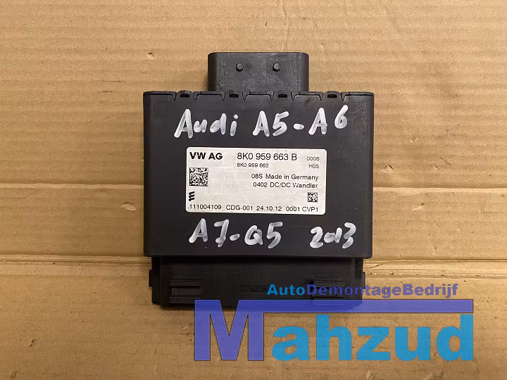 AUDI A4 A5 Q5 A6 A7 Spanningsregelaar 2010-2016 8K0959663B image 1