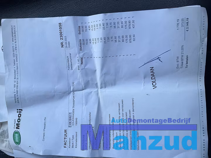 Koop Demontage auto bij Autodemontagebedrijf Mahzud