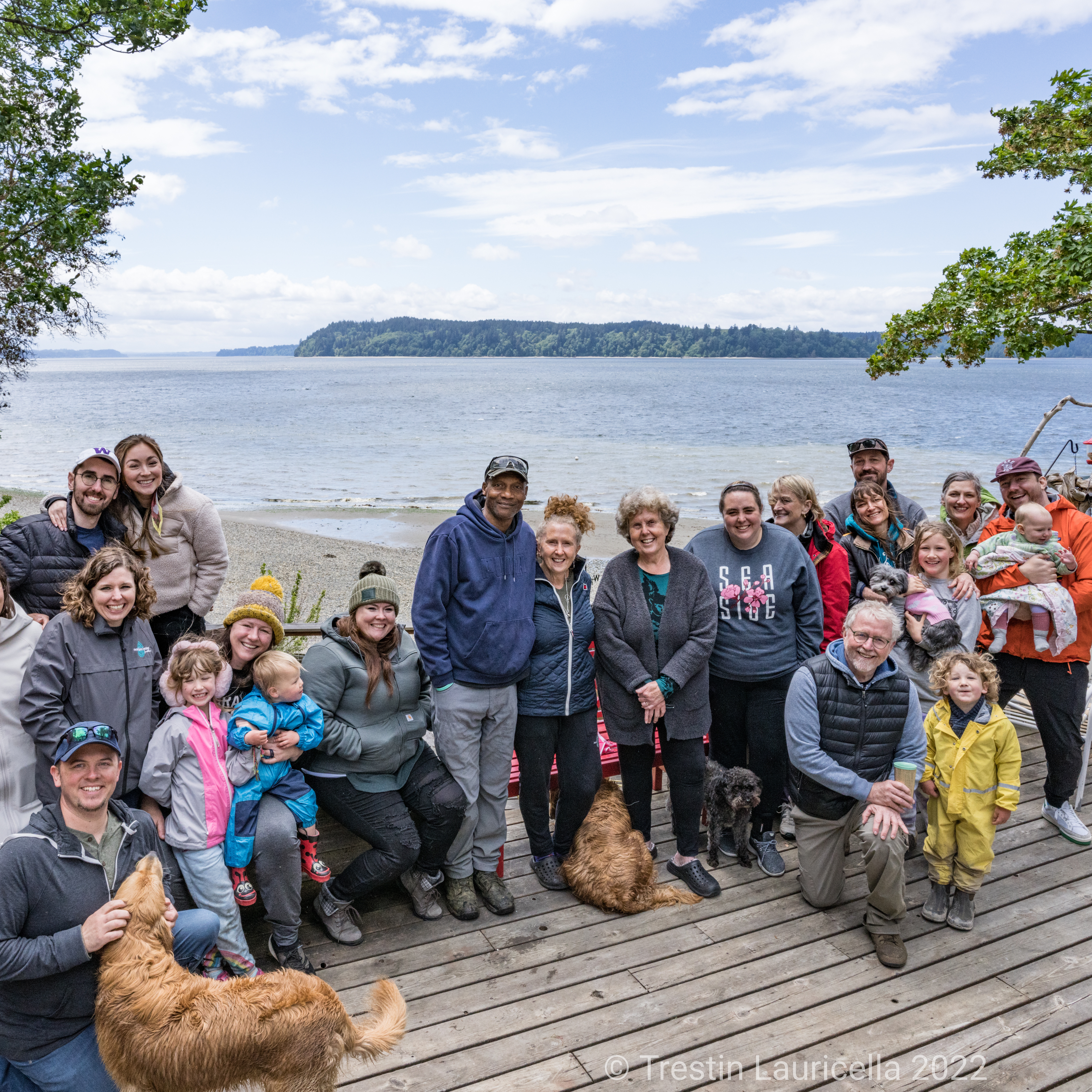 My very close knit extended family at our family beach cabin