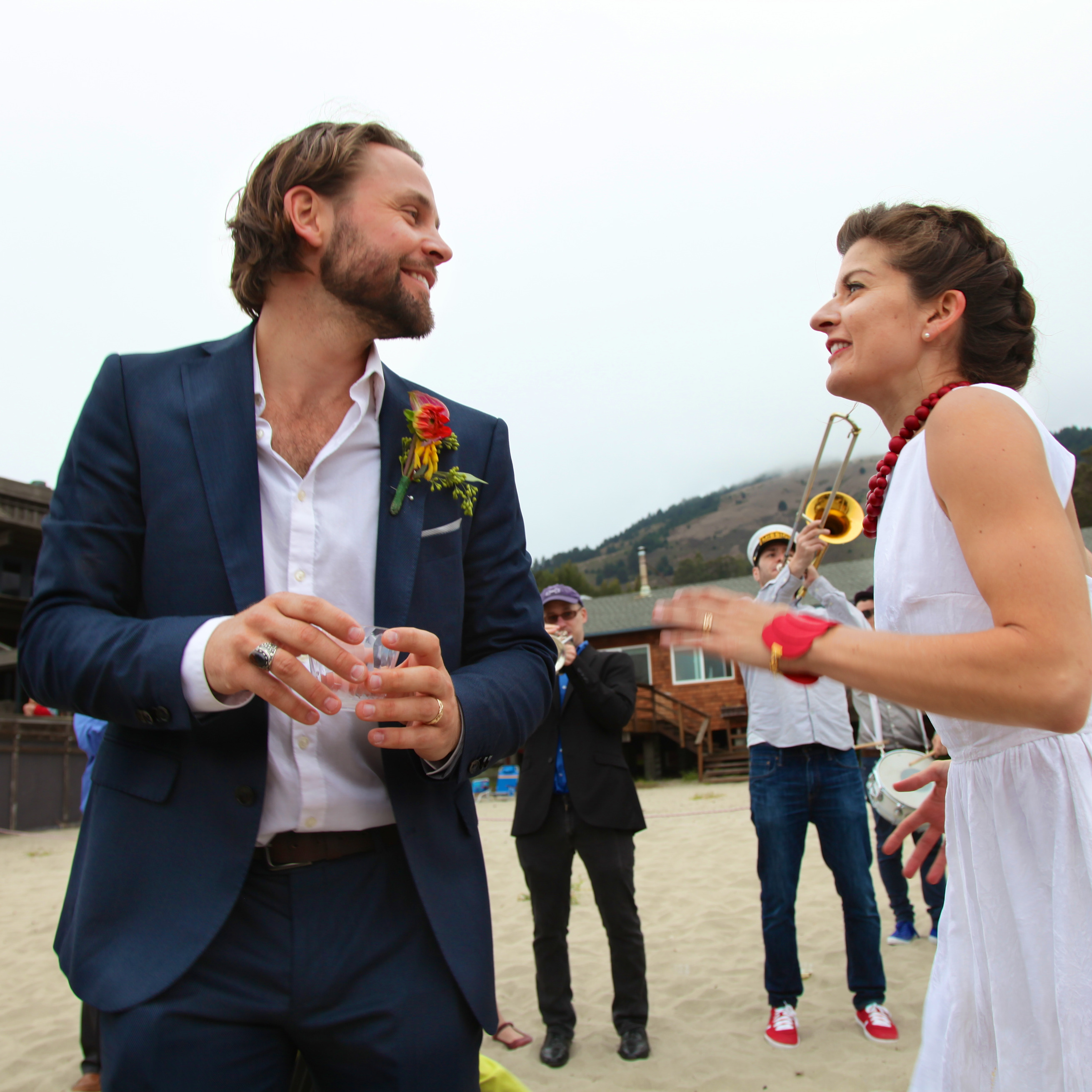 Our own wedding at Stinson Beach, CA.