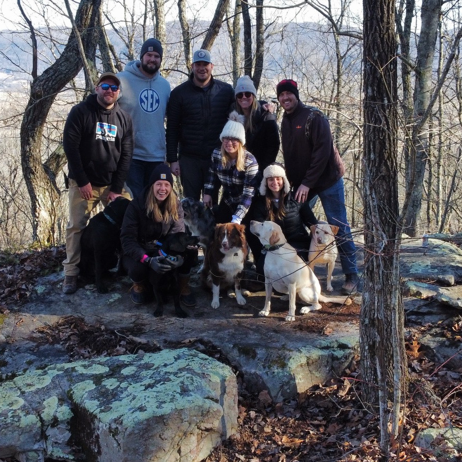 There are almost more dogs than people in our friend group