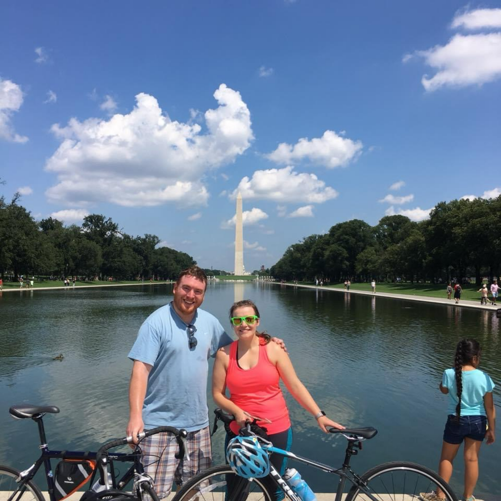 Biking around Washington, DC - our neighborhood has bike trails that go into the city! 