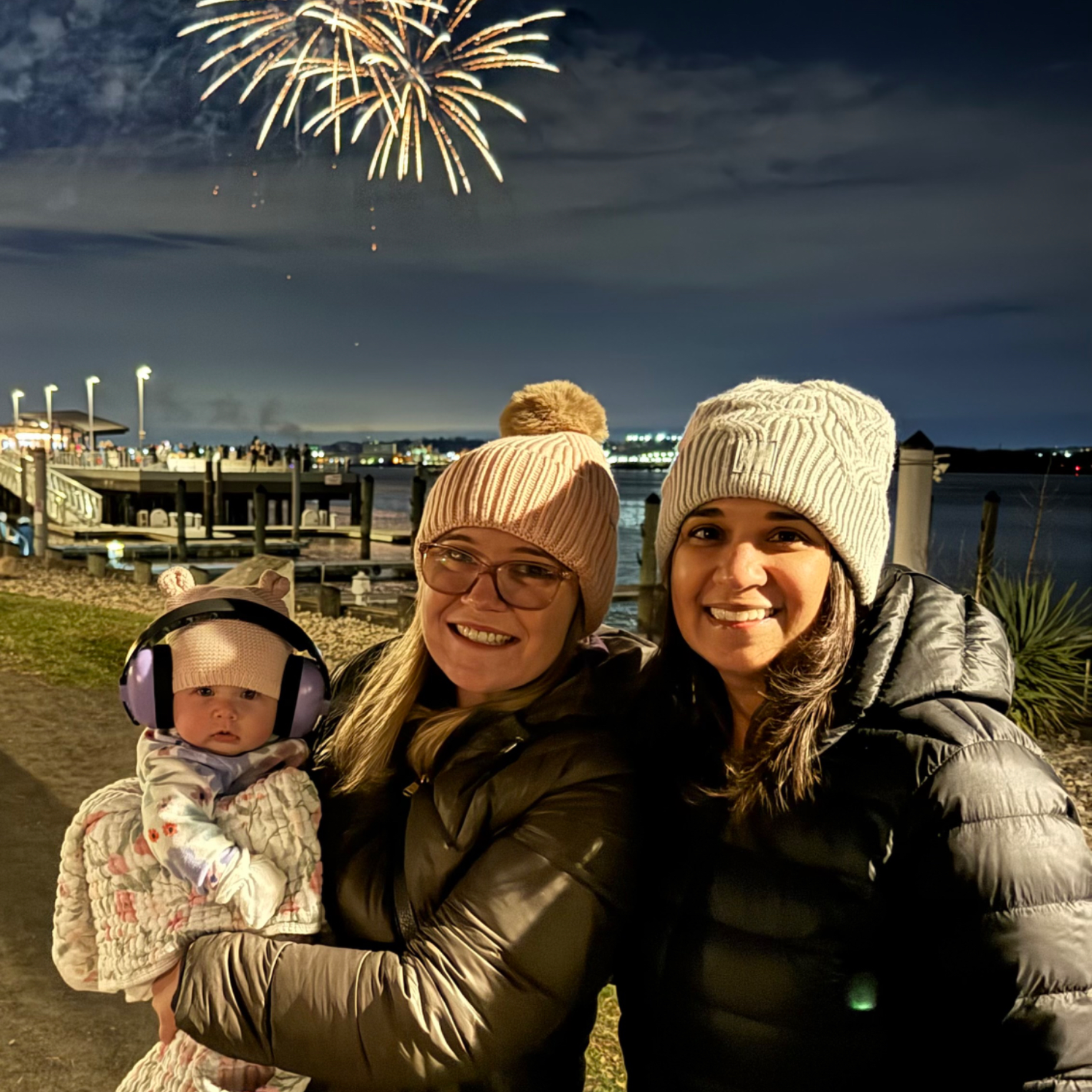 New Years Fireworks with baby E!