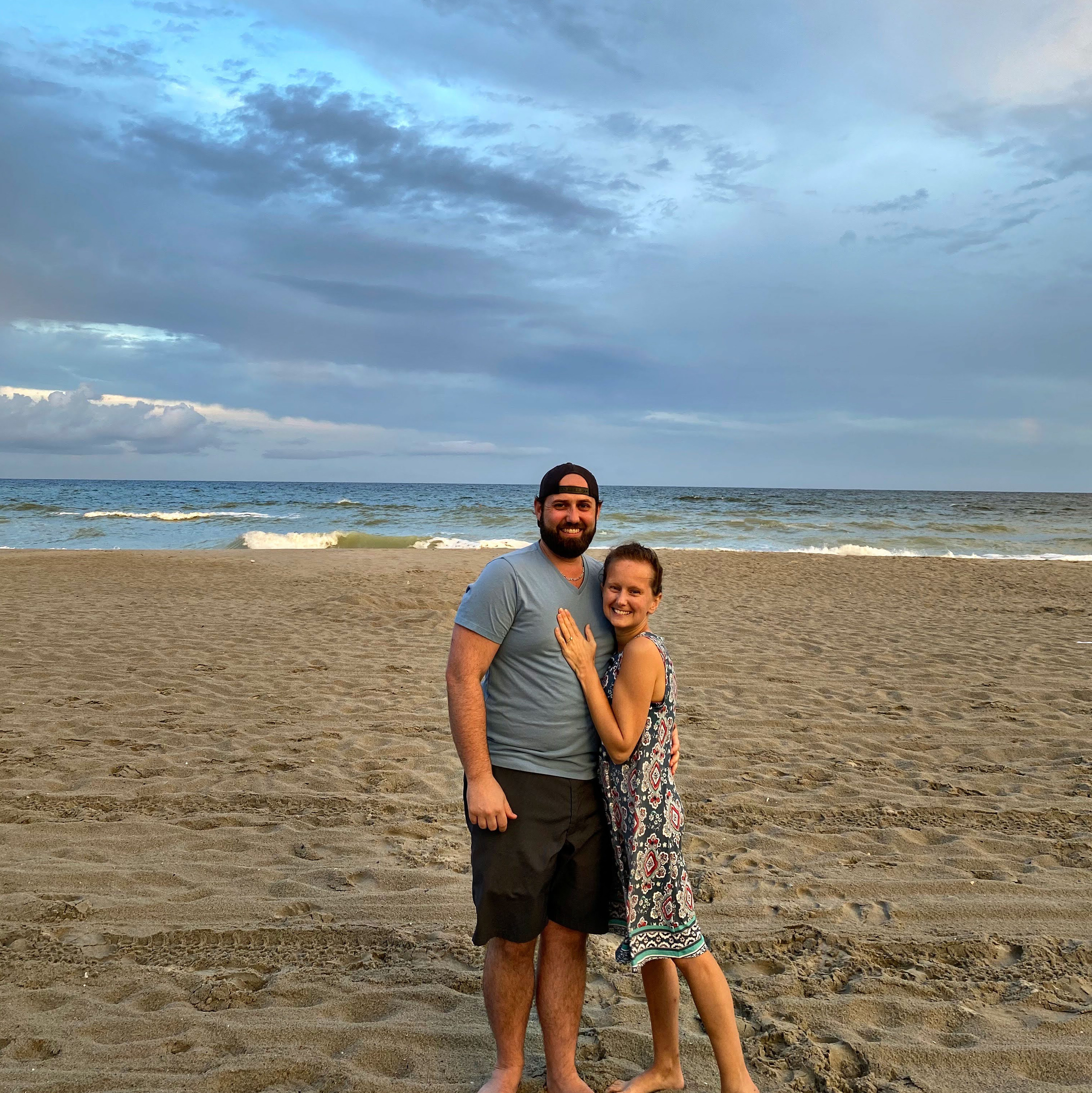 Ashley & Jon at the beach