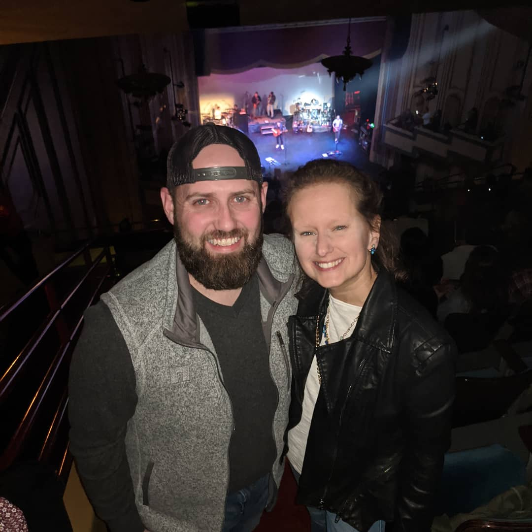 Ashley & Jon at a concert