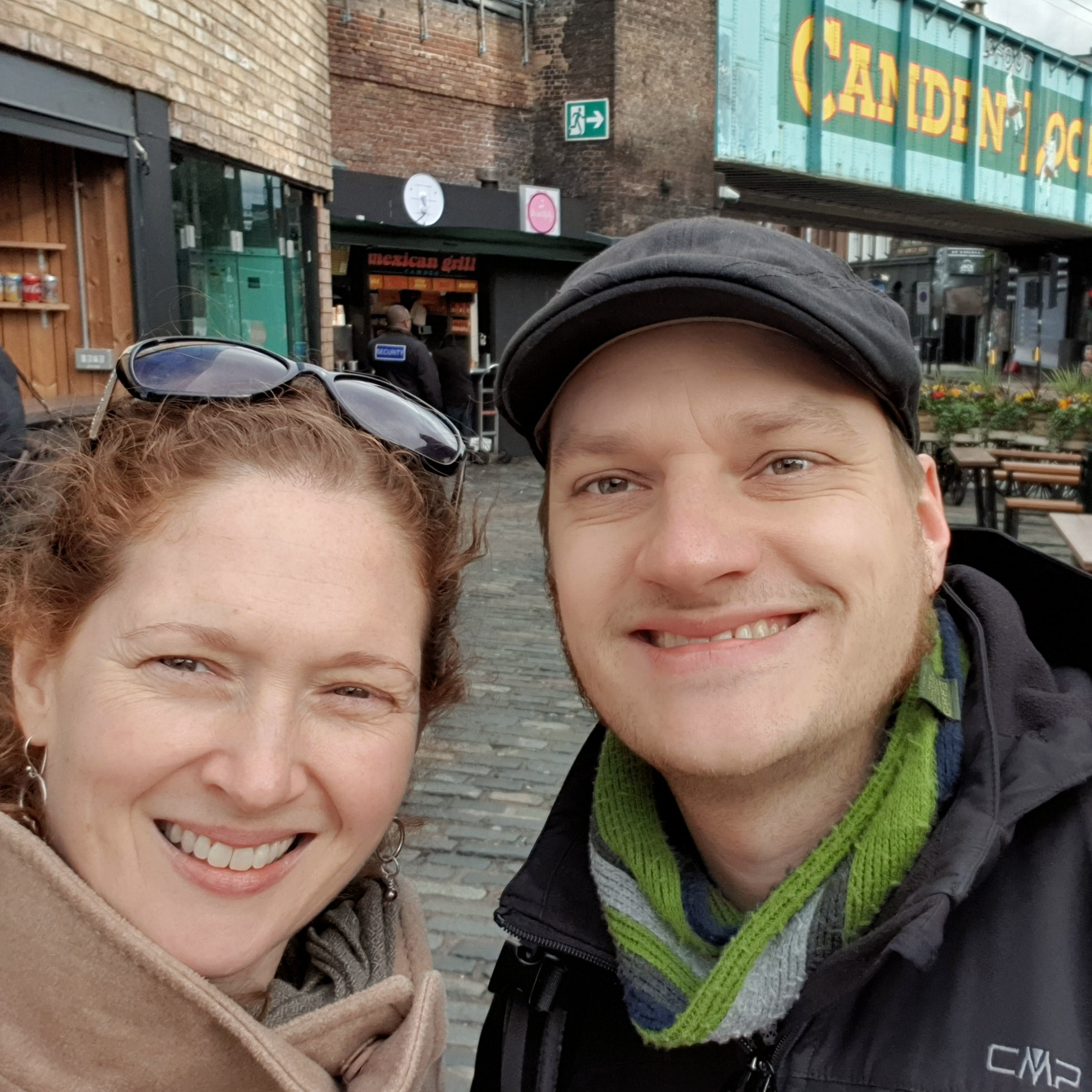 A cold day visiting London! Our relationship began long distance- so we love to travel!