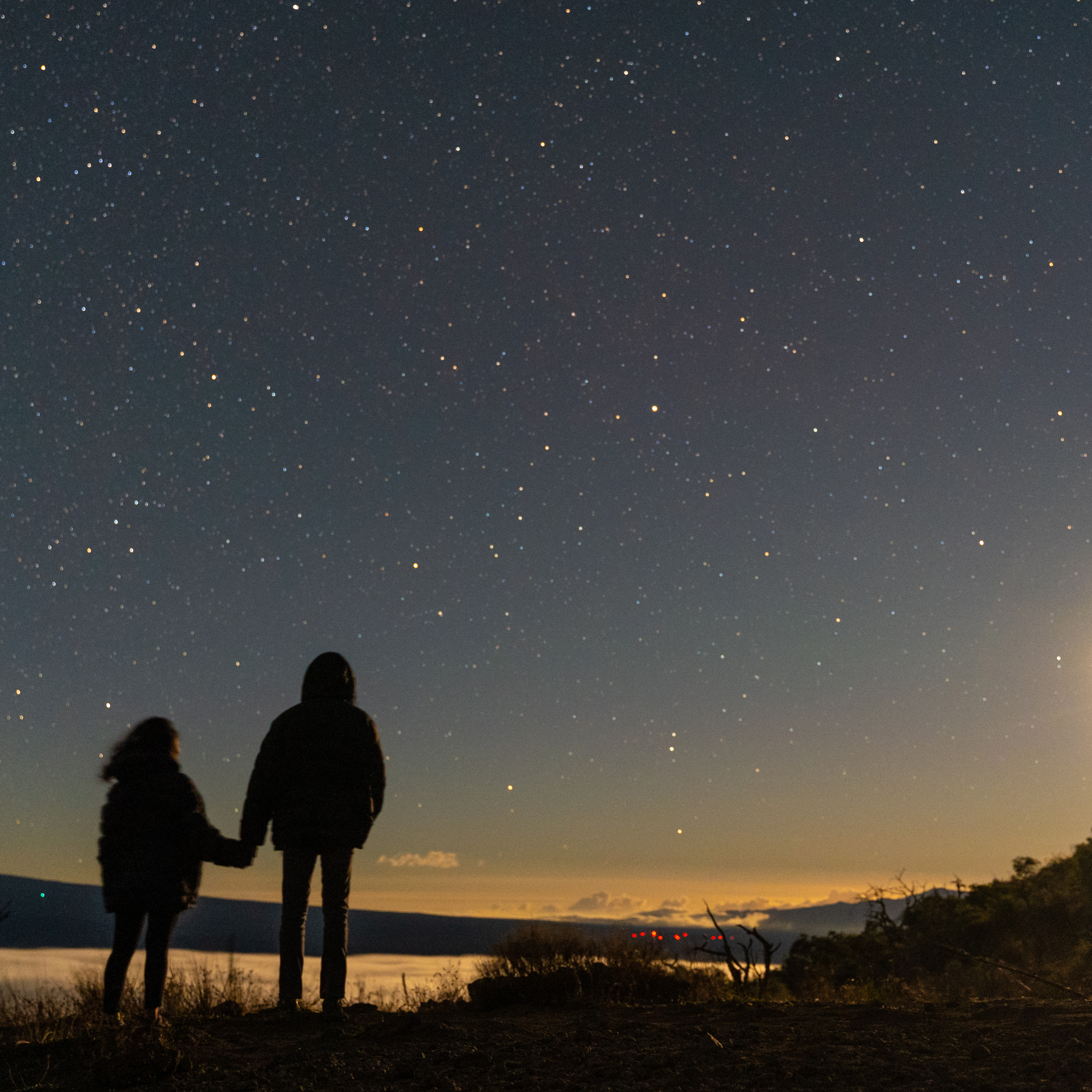 Star gazing on Mauna Kea, Big Island, Hawaii, around midnight. It was breathtaking--and cold