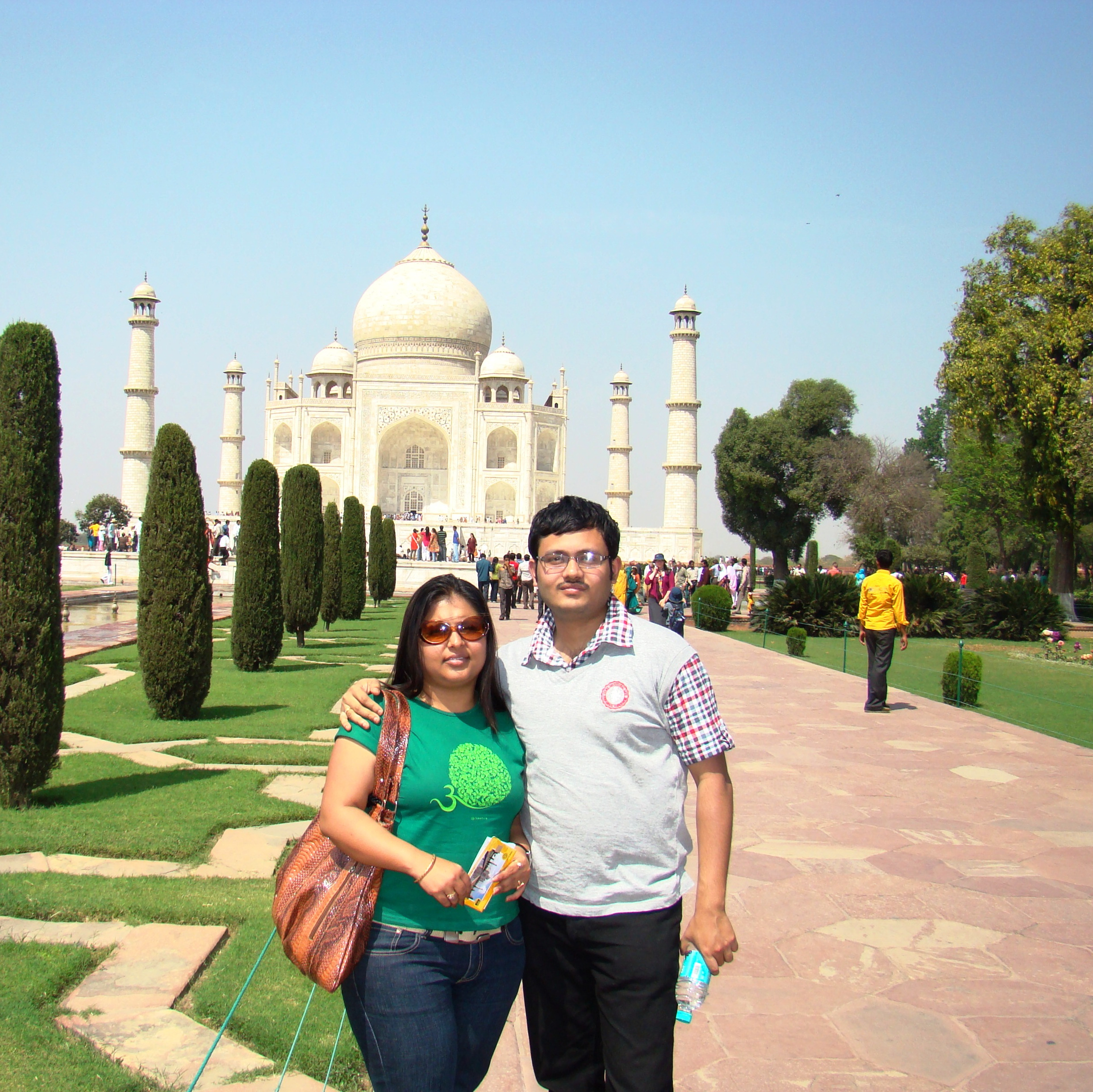 Visiting Taj Mahal in India