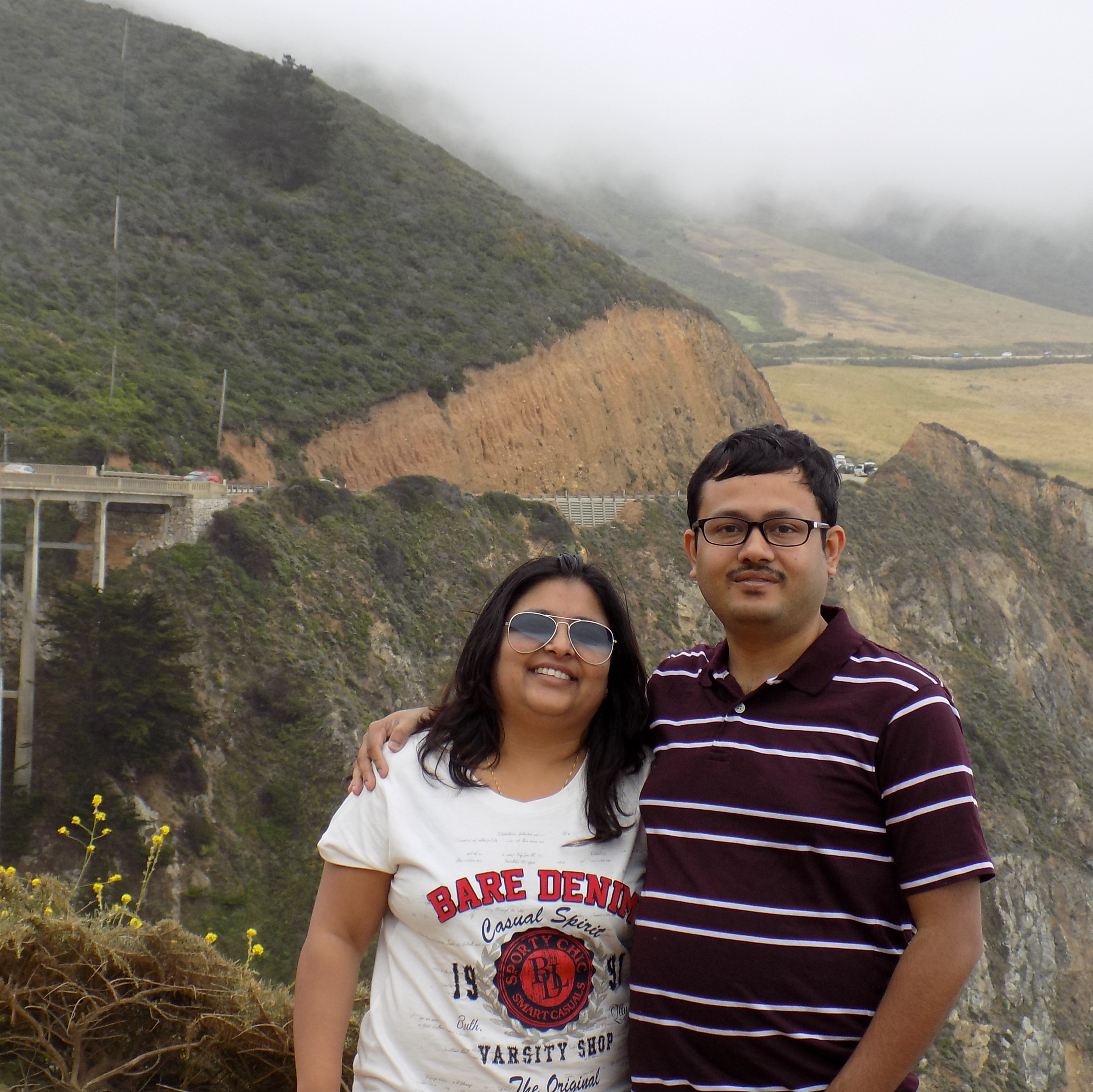 At Bixby Bridge, Big Sur, Calif.