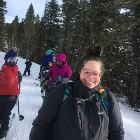 X-Country skiing with friends in Montana