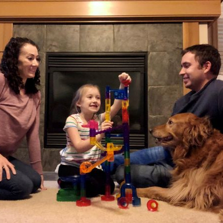 We enjoy playing games as a family.