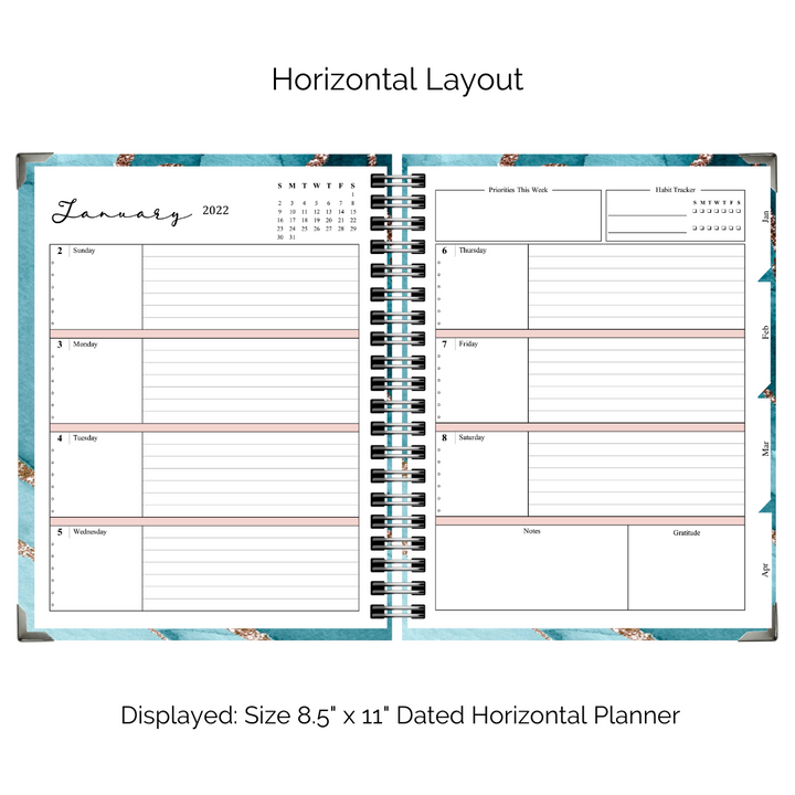 2022 Horizontal Planner-inner layout image 0