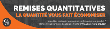 Remise sur qauntité pour les professionnels chez Proweltek