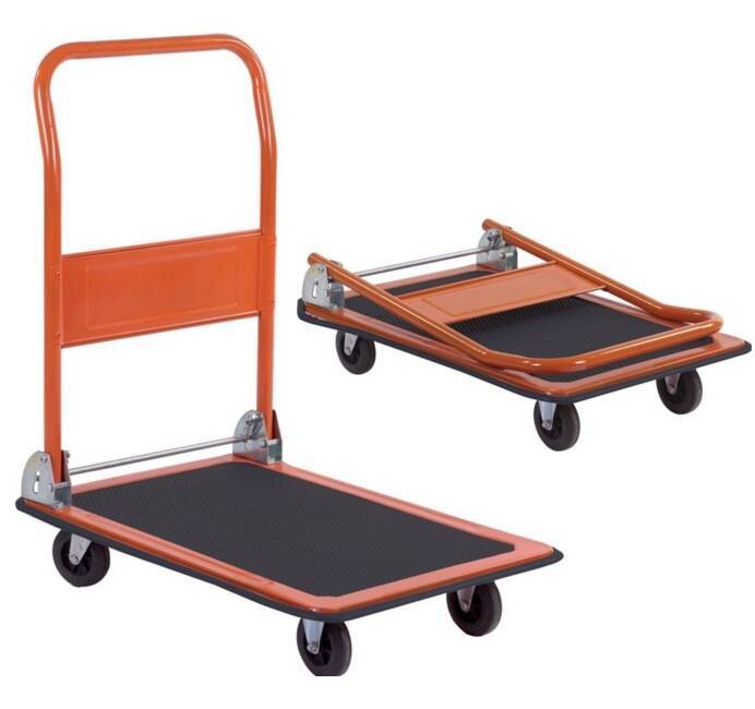 Chariot de manutention pliable avec plateau 62x48 cm Charge 150 kg BRIXO