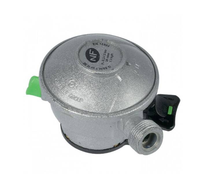 Détendeur Butane clip Quick-On Valve Diam 20mm Avec Sécurité ANTARGAZ PRIMAGAZ TOTALGAZ FINAGAZ