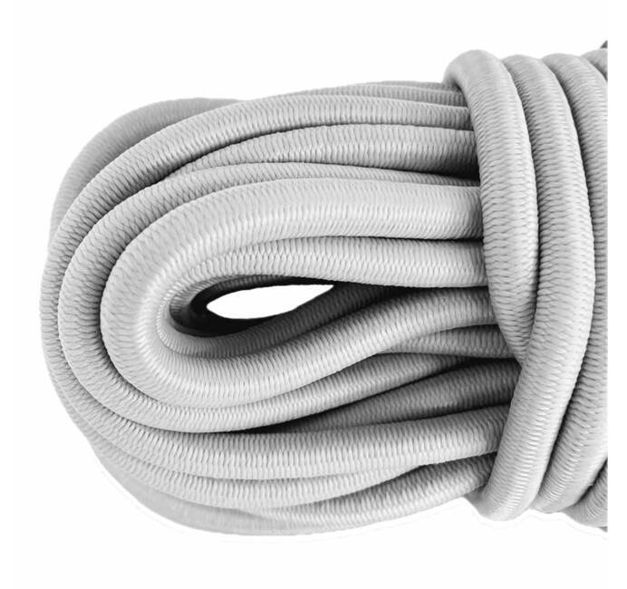 Sandow élastique de 8mm de diamètre et 20 m de longueur - fixation élastique - bâche