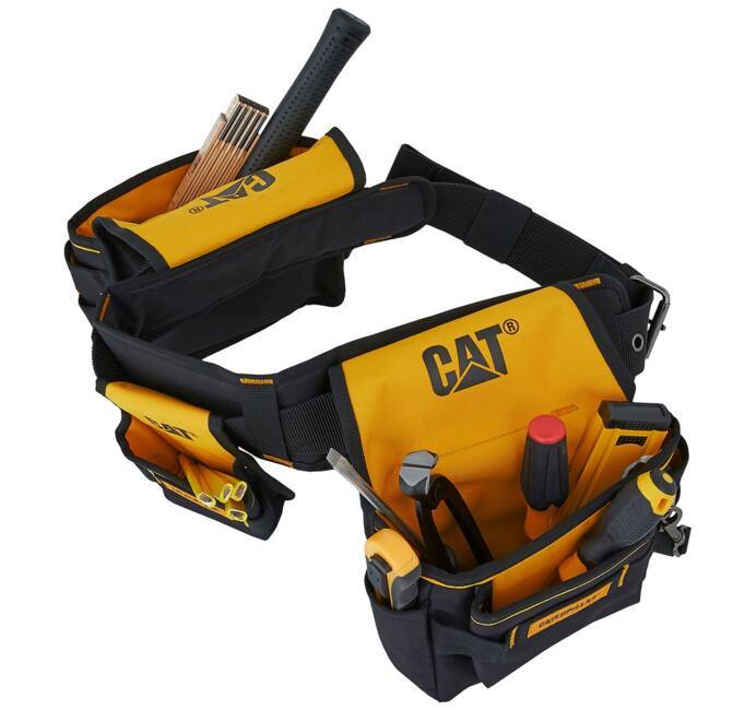 Porte outils professionnel ceinture bricolage Caterpillar Sangle