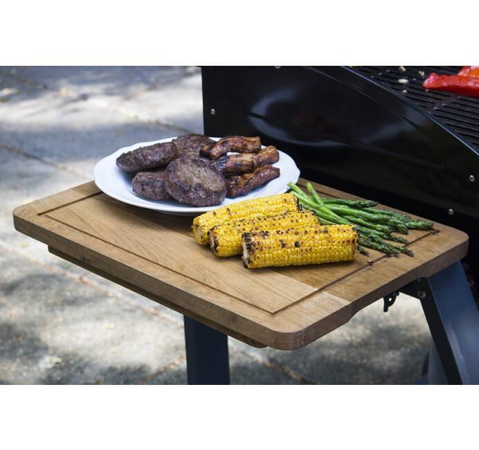 Barbecue à gaz 8 personnes Cuisson 66 x 39cm 3 brûleurs 13KW 2 Tablettes bois Garanti 10 ans SAHARA