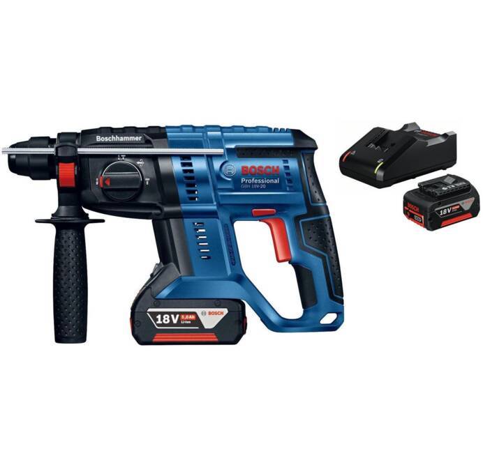 Bosch Marteau perforateur GBH 18V-20, 2 x 4.0Ah ProCORE batterie