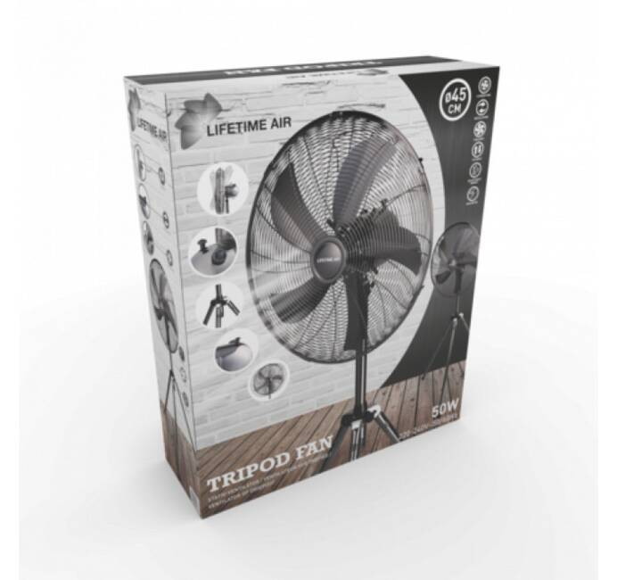 Ventilateur sur pied 76cm 300W STANLEY Professionnel 3 vitesses