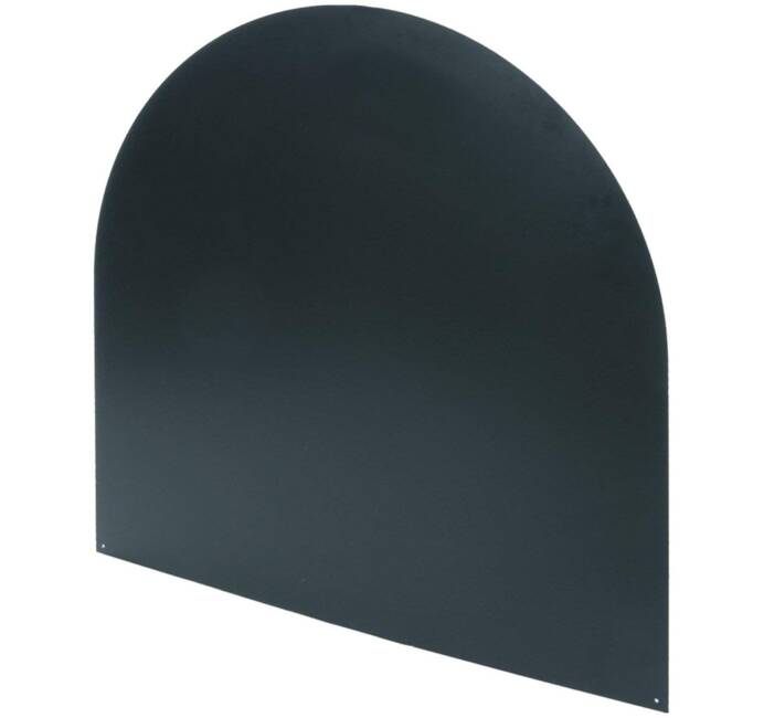 Plaque de protection Carrée 69 x 69 cm Acier Noir Vernis pour poêles  Épaisseur 2 mm 10.5 kg