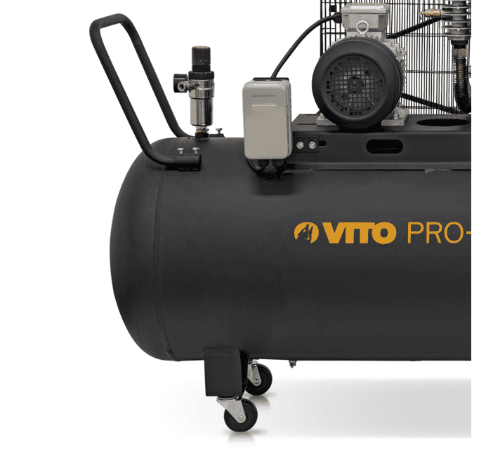 Compresseur à Courroie Professionnel 230V 200 L 4 CV 3 kW VITO PRO-POWER  2800 Tr/